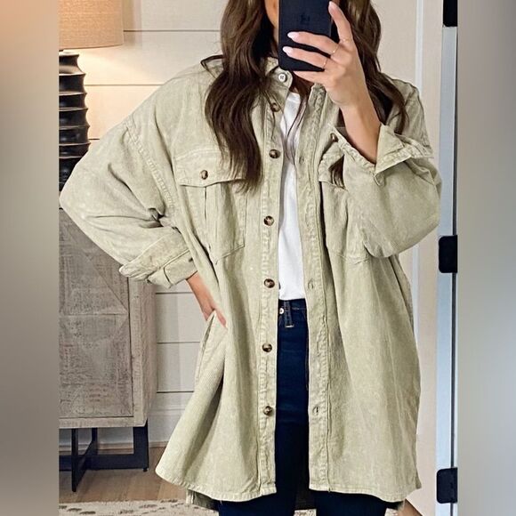 Shop Talulah Jackets & Blazers - Boutique Shop Talulah Albany Corduroy Shacket